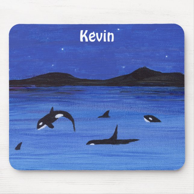 Killer Whales Mouse Pad (Front)