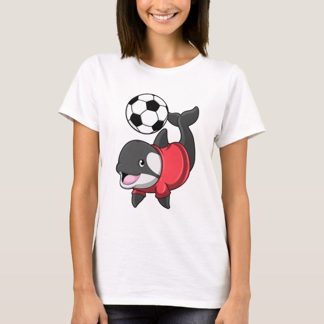 Killerwhale as Soccer player with Soccer T-Shirt (Front)