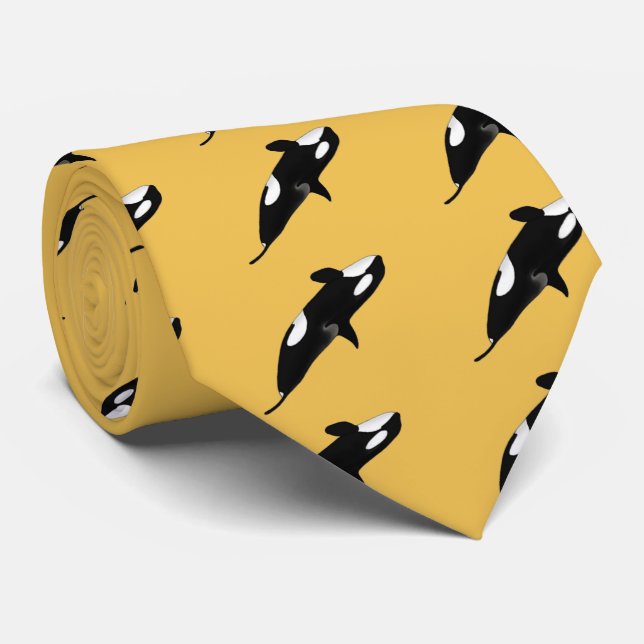 Killerwhale , Orcinus orca Tie (Rolled)