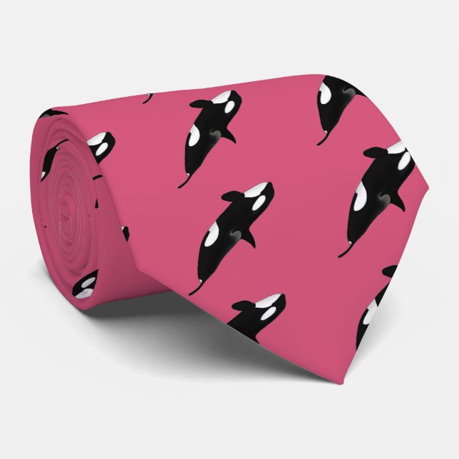 Killerwhale , Orcinus orca Tie (Rolled)