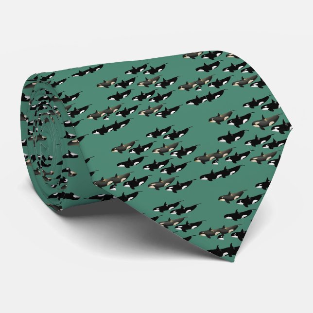 Killerwhale , Orcinus orca Tie (Rolled)