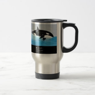 Killerwhale , Orcinus orca Travel Mug