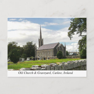 Killeshin Church & Graveyard, near Carlow, Ireland Holiday Postcard