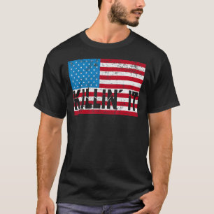 Killin´ It Slogan USA Flag Men Women Top Killin