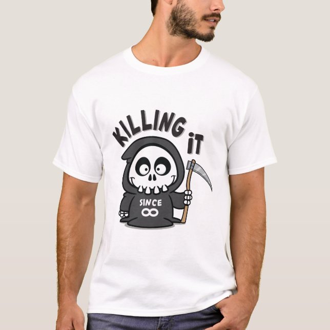 Killing It Grim Reaper Men's T-Shirt (Front)