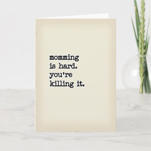 Killing It Moms Typewriter Card