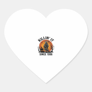 Killing It Since 1996 Vintage Halloween Reaper Des Heart Sticker