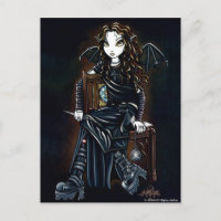 "Killing Time" Dark Fae Postcard