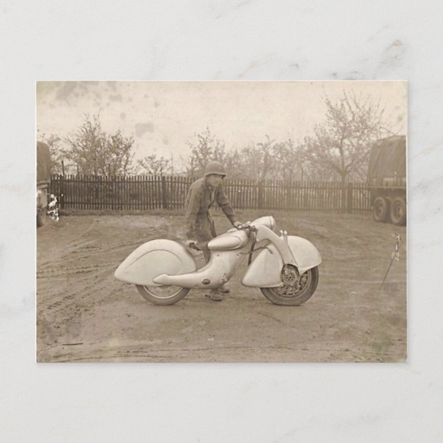 KILLINGER & FREUND MOTORCYCLE. POSTCARD (Front)