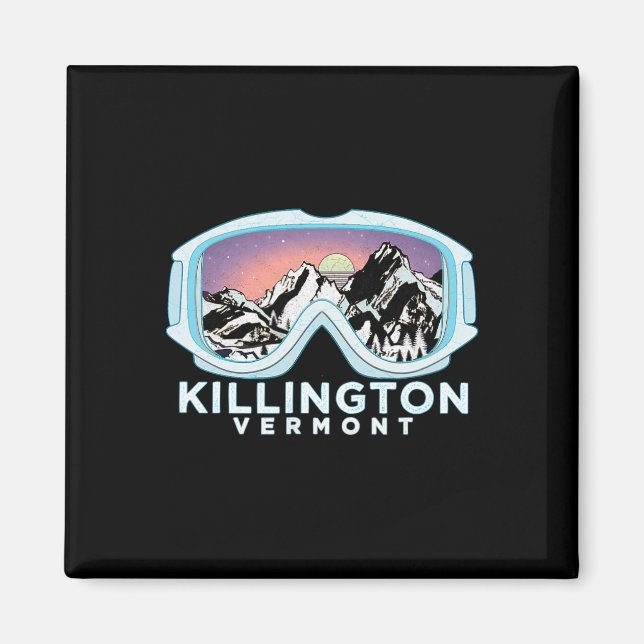 Killington Ski Design Killington, Vt Skiing Snow G Magnet (Front)