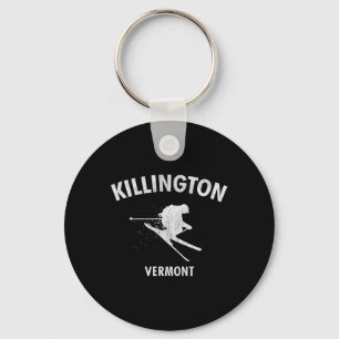 Killington Skiing Tee Vermont Ski Key Ring