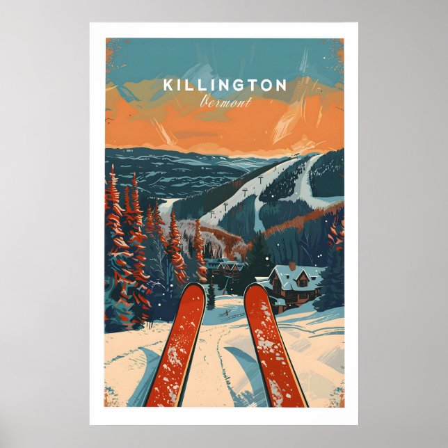 Killington Travel Poster - Vermont 1 (Front)