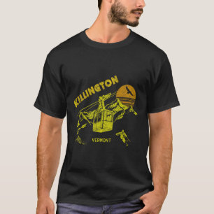 Killington Vermont Distressed Retro Skiing Tee