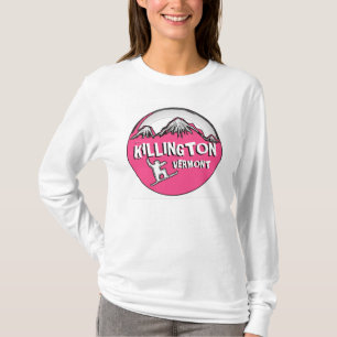 Killington Vermont pink ladies snowboard hoodie T-Shirt