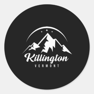Killington Vermont Ski Resort Skiing Snowboarding  Classic Round Sticker