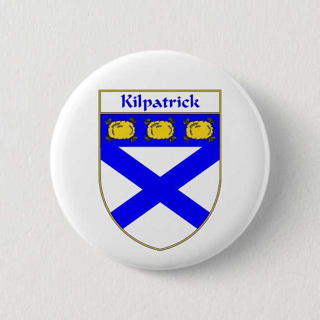 Kilpatrick Coat of Arms/Family Crest 6 Cm Round Badge (Front)