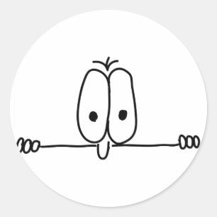 Kilroy Was Here Classic Round Sticker