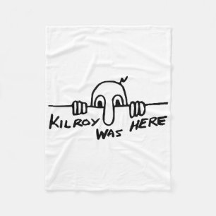 Kilroy Was Here - World War Ii, Ww2, Historical, G Fleece Blanket