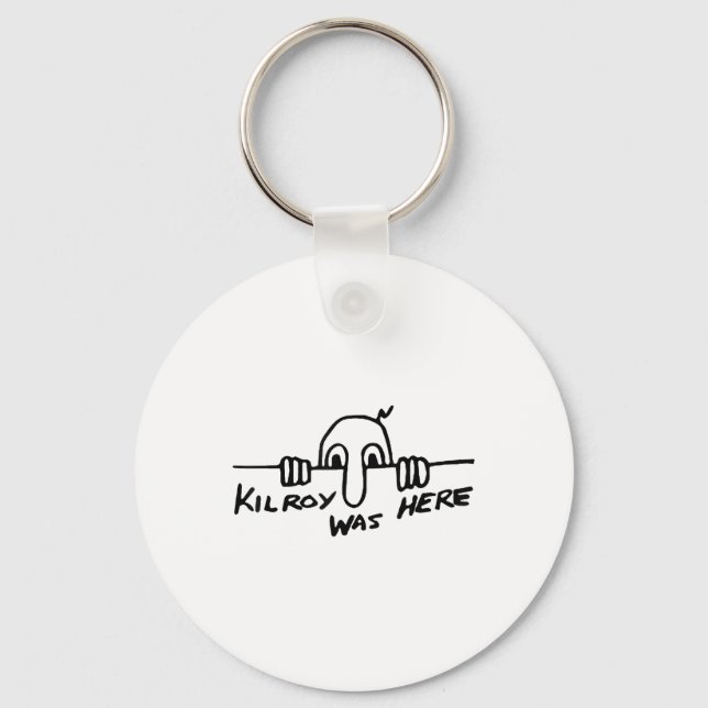 Kilroy Was Here - World War Ii, Ww2, Historical, G Key Ring (Front)