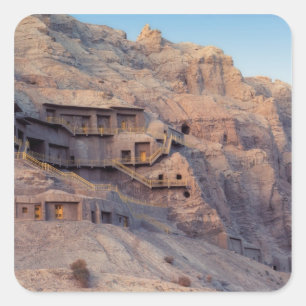 Kilzil Thousand Buddha Caves, Kuche, near Square Sticker