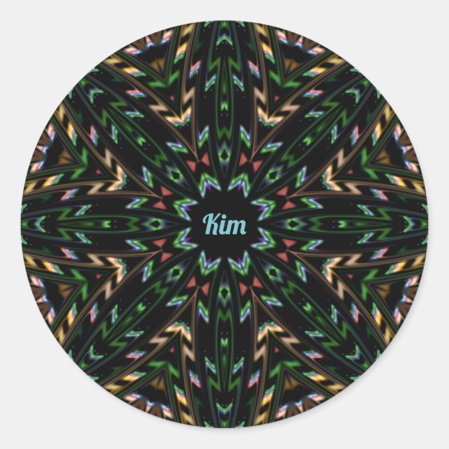 KIM ~ INTERGALACTIC Multicoloured Sticker ~ (Front)