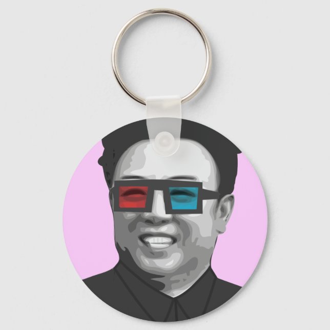Kim Jong-Il - North Korea Key Ring (Front)