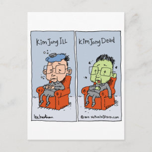 kim jong ill postcard