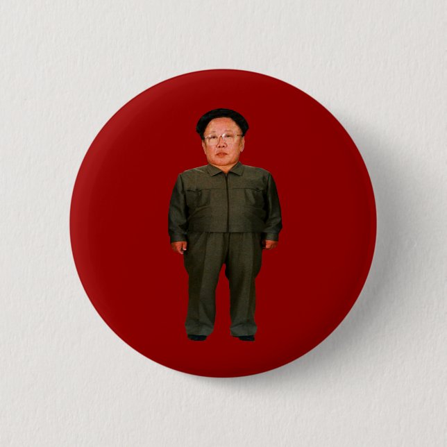 Kim Jong illin' 6 Cm Round Badge (Front)
