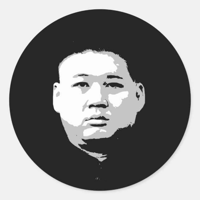 Kim Jong Un Classic Round Sticker (Front)