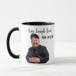 Kim Jong Un, Live, Laugh, Love, Meme Gift Mug<br><div class="desc">Kim Jong Un Funny mug,  kim jong un mug,  kim jong un,  jong,  un,  north korea,  gag gift,  hilarious gift,  kim,  live laugh love,  meme mug,  political gift,  funny mug,  gift for him</div>