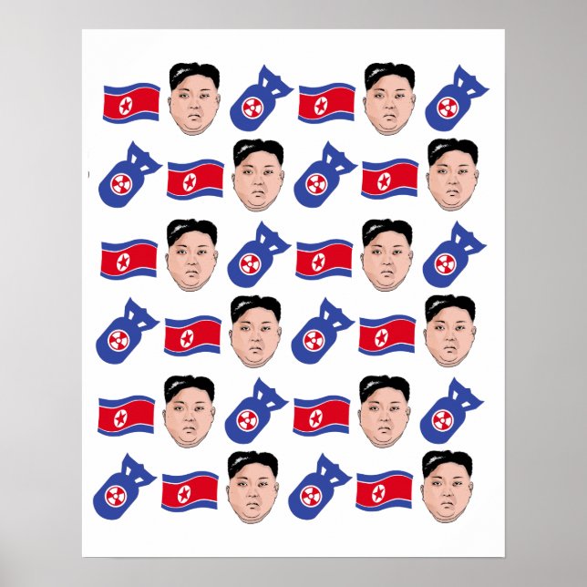 Kim Jong Un Pattern - Poster (Front)