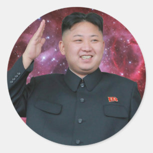 KIM JONG Un SpACEFORCE Classic Round Sticker