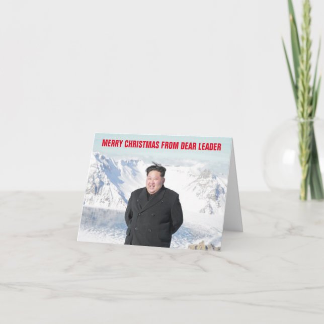 Kim Jung Un Christmas Holiday Card (Front)