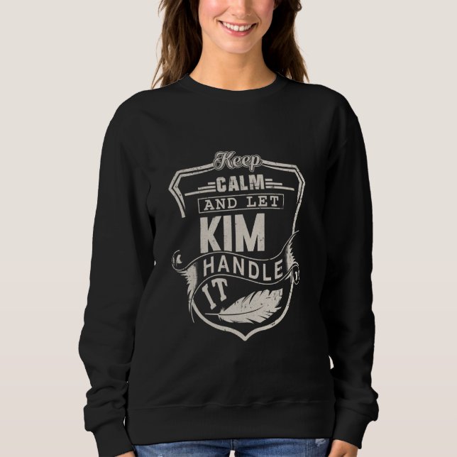 Kim Last Name Shirt Kim Name Birthday (Front)
