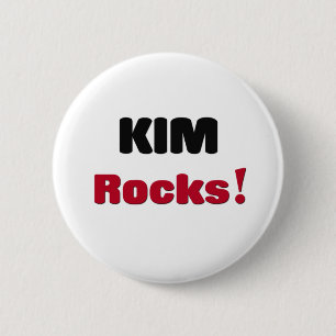 Kim Rocks 6 Cm Round Badge