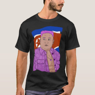 Kim Young Un. Pink Korean Icon. T-Shirt