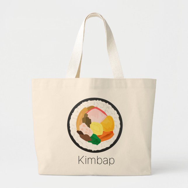 Kimbap Large Tote Bag (Front)