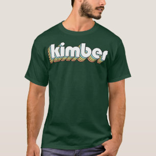 Kimber Retro Rainbow Typography Faded Style T-Shirt