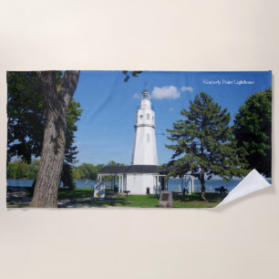 Kimberly Point Lighthouse beach towel