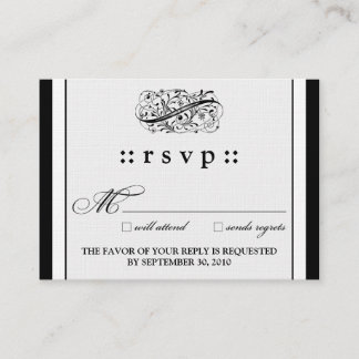 ::kimberly:: Simply Elegant 3.5"x2.5" RSVP Card