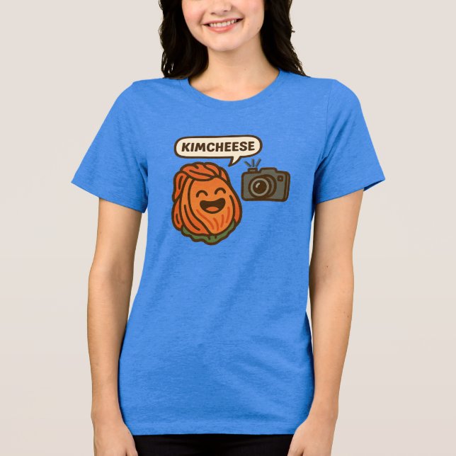 Kimcheese! centre Tri-Blend shirt (Front)