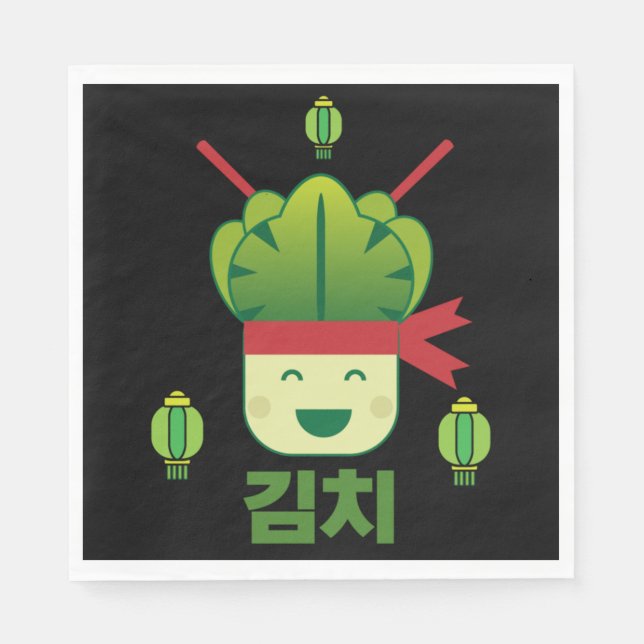 Kimchi Asian Food  Napkin (Front)