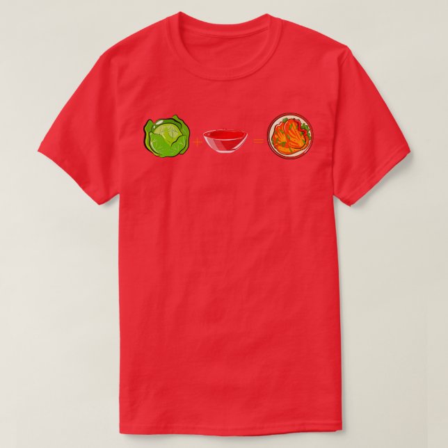 Kimchi Cabbage Red Sauce T-Shirt (Design Front)