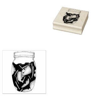 Kimchi Fermented Cabbage Korean Food Cuisine Rubber Stamp