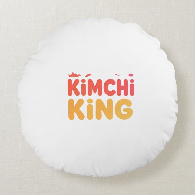 Kimchi King  Round Cushion (Front)