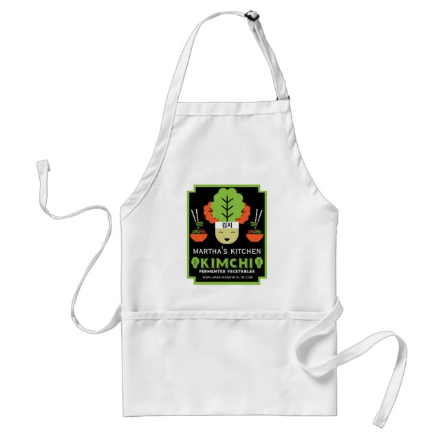 Kimchi Kitchen Home Made Food Standard Apron (Front)