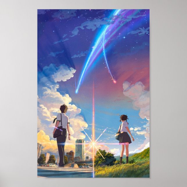 kimi no na wa  your name anime movie BEST RES Poster (Front)