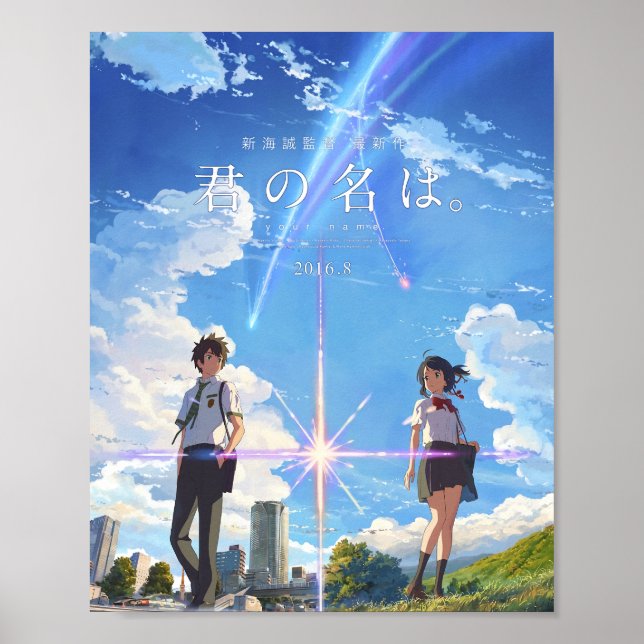 kimi no na wa  your name poster with text BEST RES (Front)