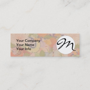 Kimono Flower Pink Floral Pattern Mini Business Card