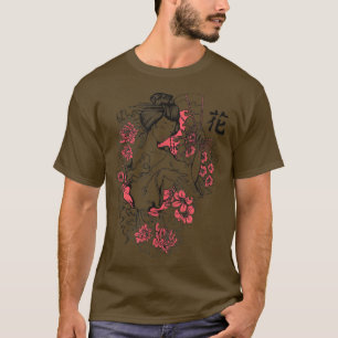 Kimono Geisha Woman Asian Japanese Wave Vintage Sa T-Shirt